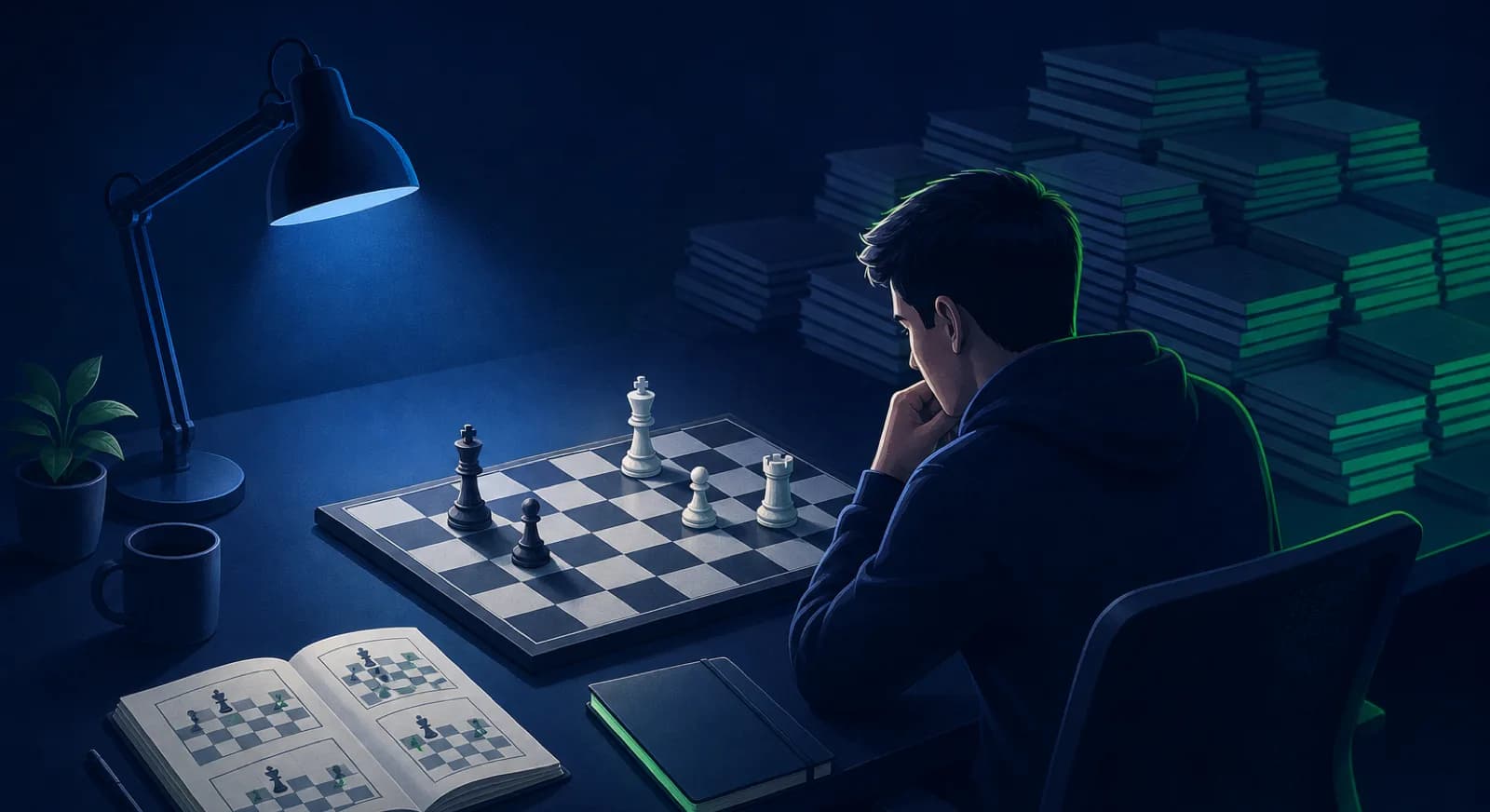 A student prioritizes essential endgames while keeping the personal opening file small.
