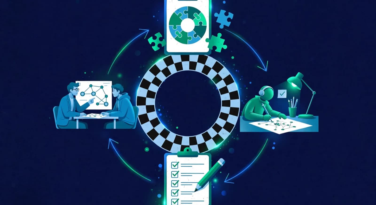 The chess homework cycle: assign, solve, track, and review