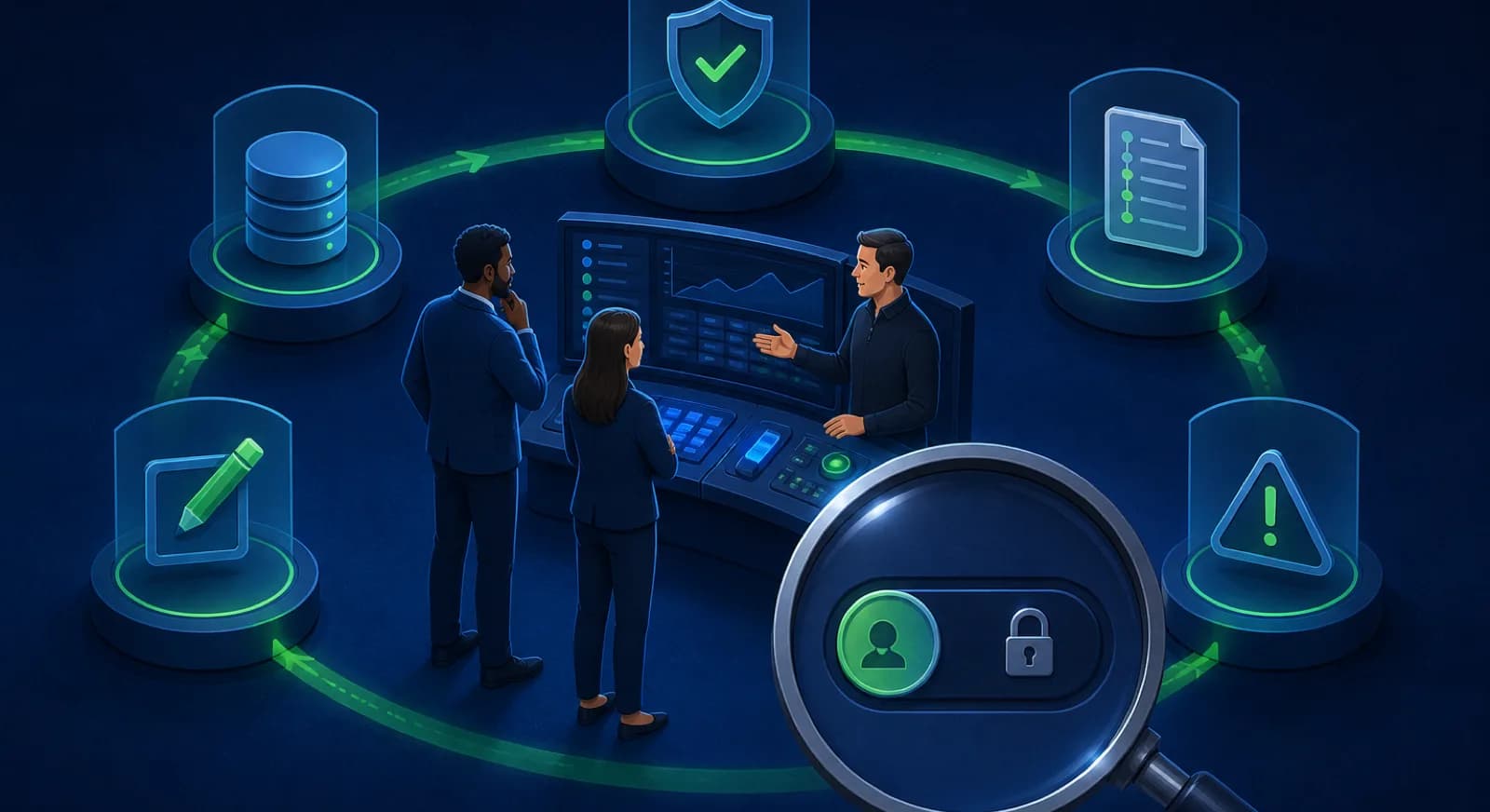An academy buyer tests five trust controls during a coaching software demonstration.